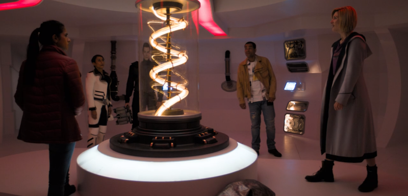 The Doctor waxes lyrical about the beauty of antimatter in one of the episode’s best moments.